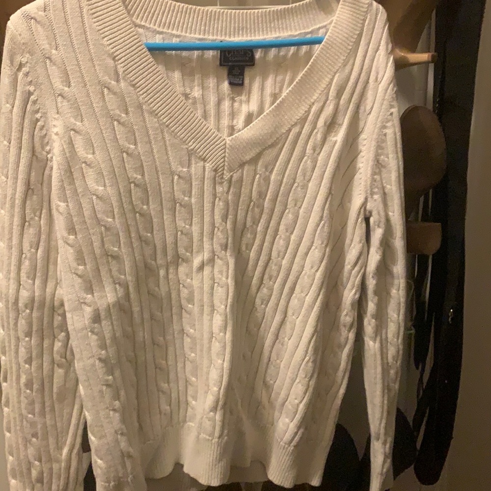 Chaps cable knit sweater